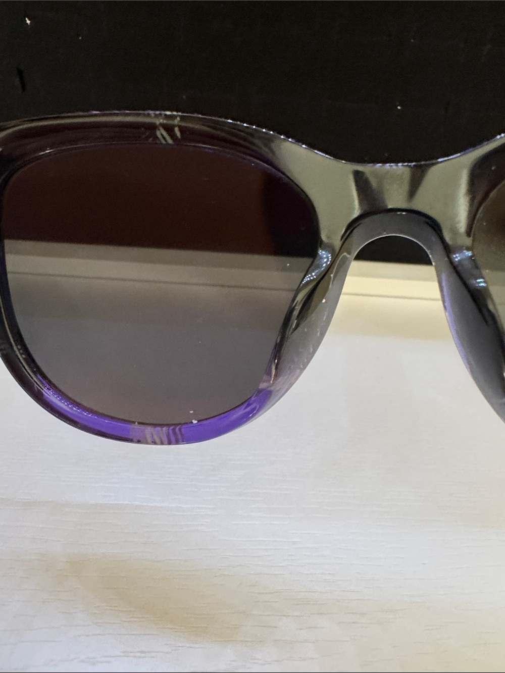 Burberry Purple and Black Sunglasses Used w case - Picture 6 of 10